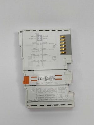 Beckhoff KL4494 2-channel analog input + 2-channel analog output