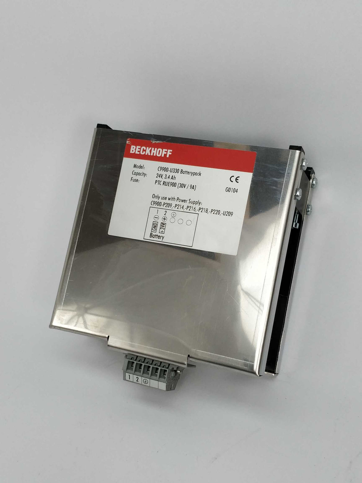 Beckhoff C9900-U330 Battery pack 24V, 3.4Ah, EU Buyers only