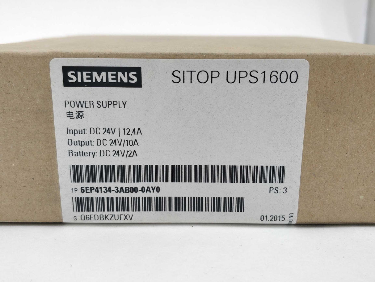 Siemens 6EP4134-3AB00-0AY0 Sitop UPS1600 Power supply