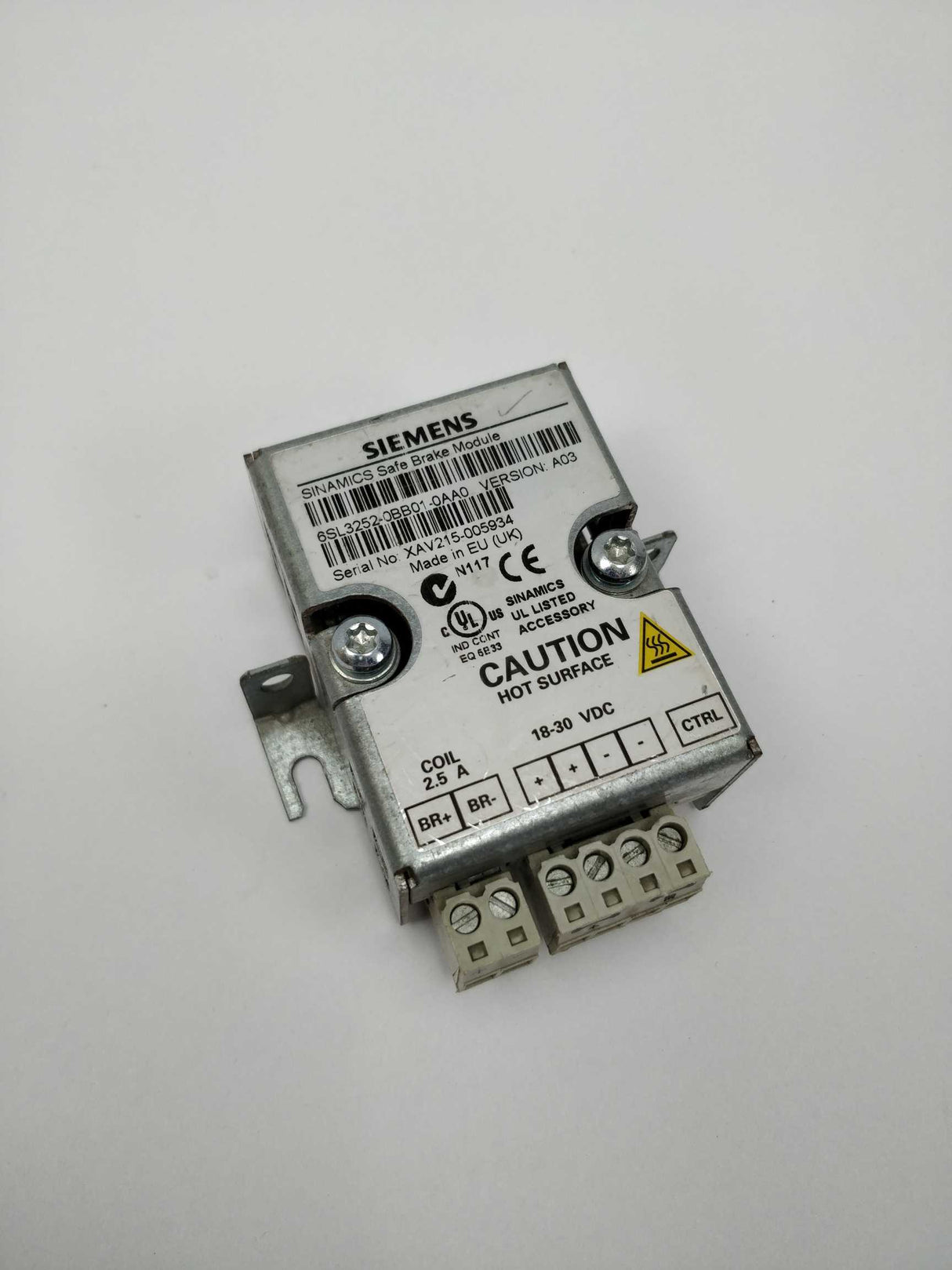 Siemens 6SL3252-0BB01-0AA0 Sinamics safe brake module verA03