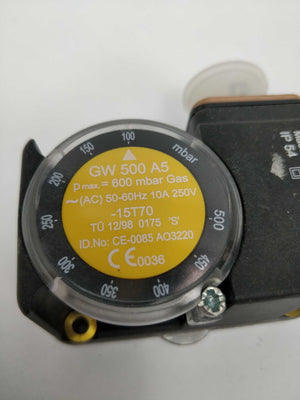 DUNGS GW 500 A5 Pmax 600mbar Gas Pressure Switch