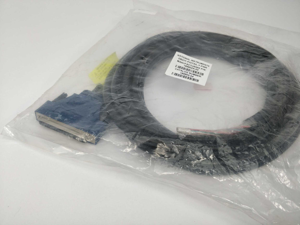 National Instruments 189802-04 DB37F-PIGTAIL Y-PWR 37 pin 4m