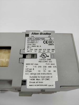 ALLEN-BRADLEY 100-C43D*00 Contactor ser.A