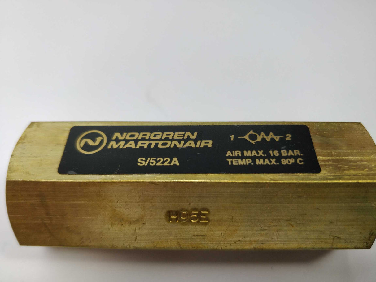 NORGREN S/522A Valve 16bar
