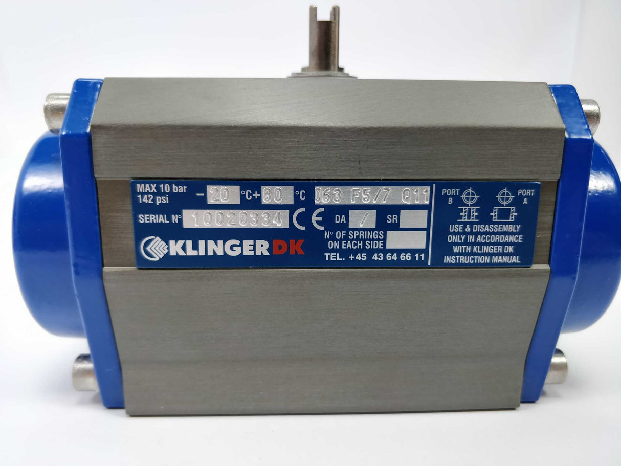 Klinger 063 F5/7 Q11 Rotary actuator