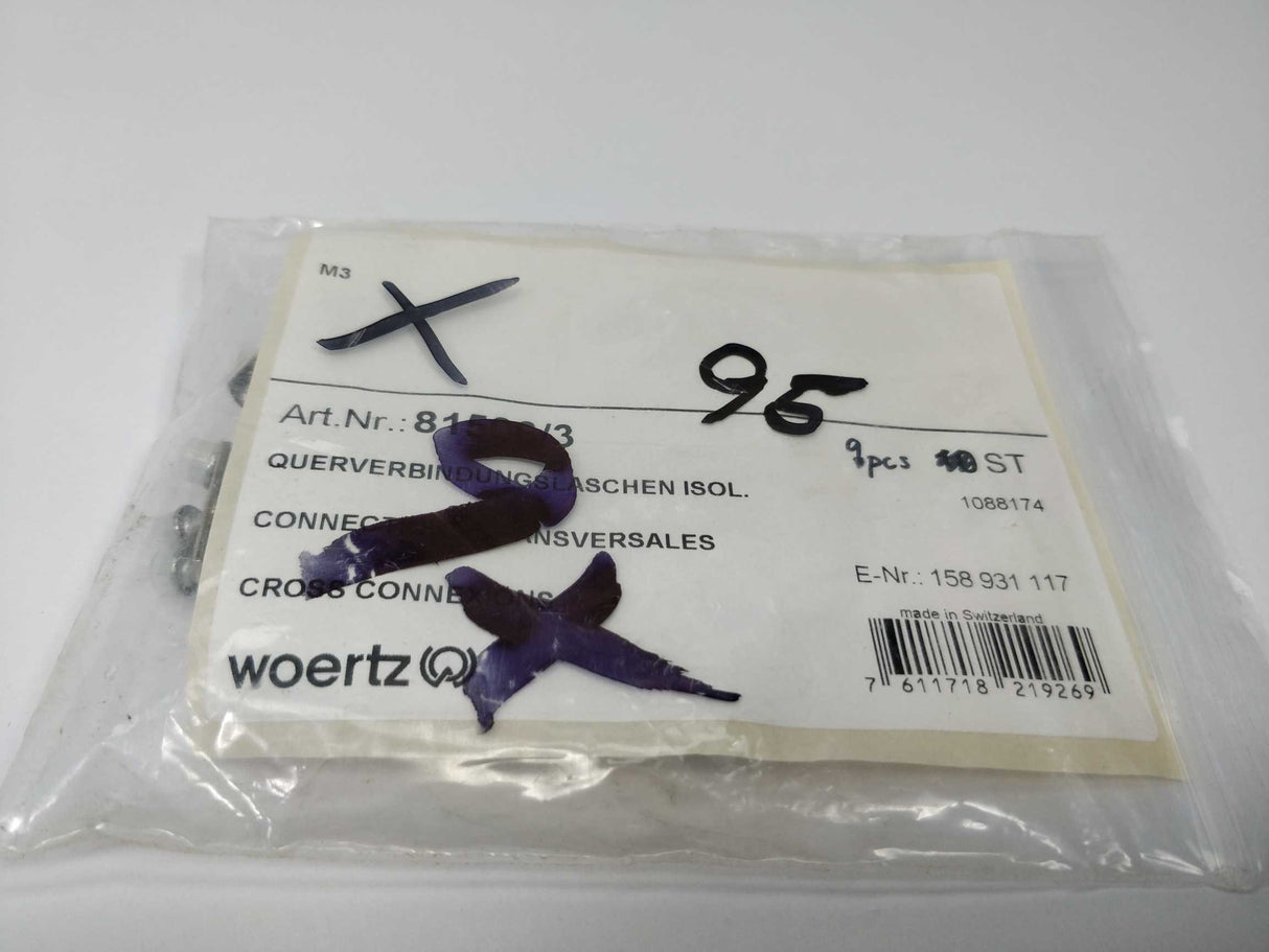 Woertz 81506/3 Cross-connection 3pole to terminal 4mm² 9pcs