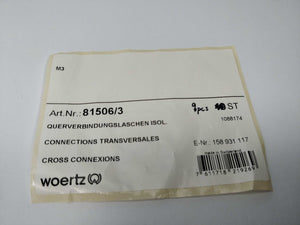 Woertz 81506/3 Cross-connection 3pole to terminal 4mm² 9pcs