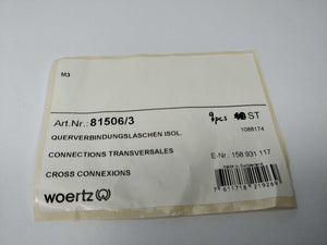 Woertz 81506/3 Cross-connection 3pole to terminal 4mm² 9pcs