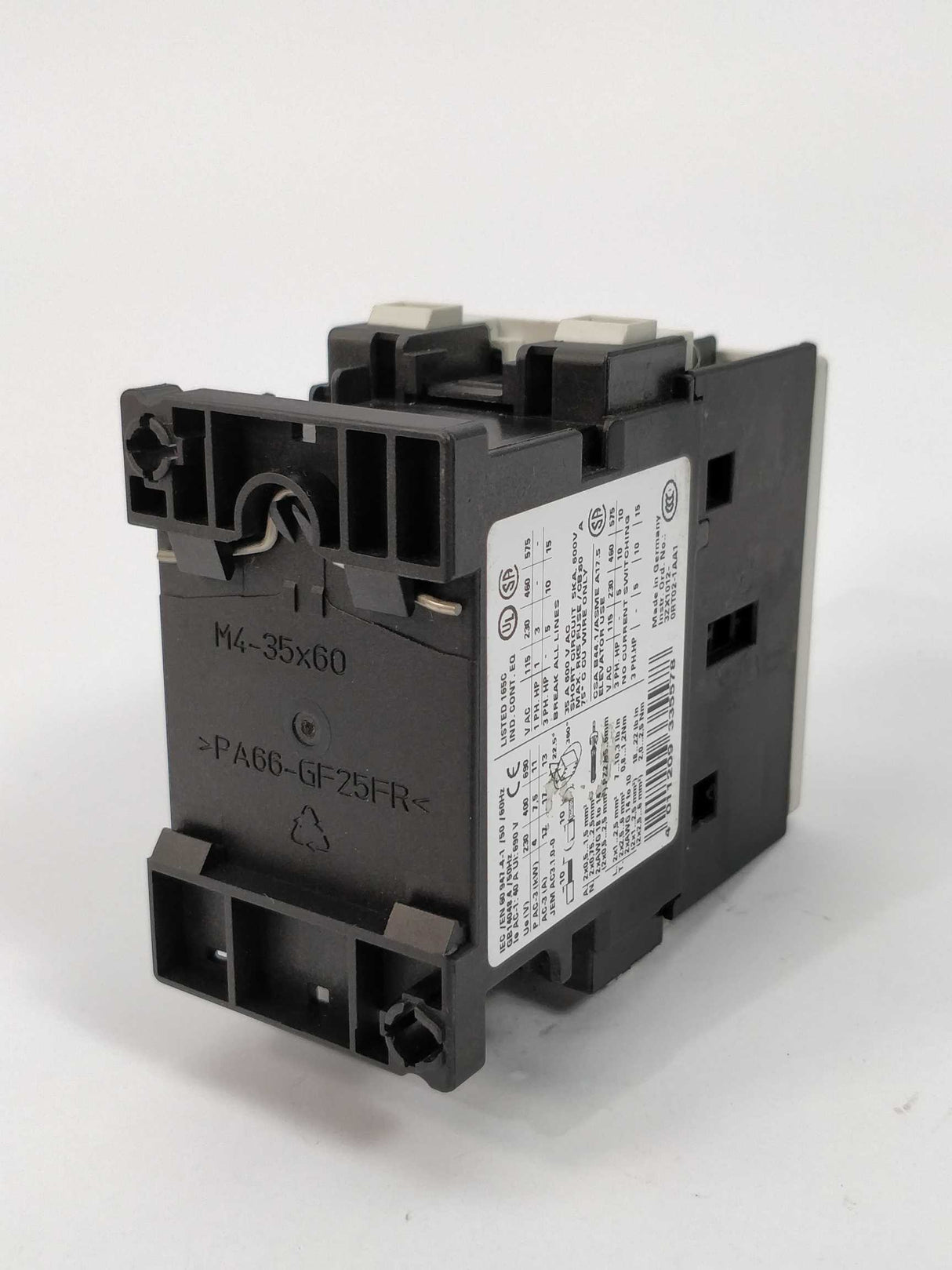 Siemens 3RT1025-1AL20 Power contactor