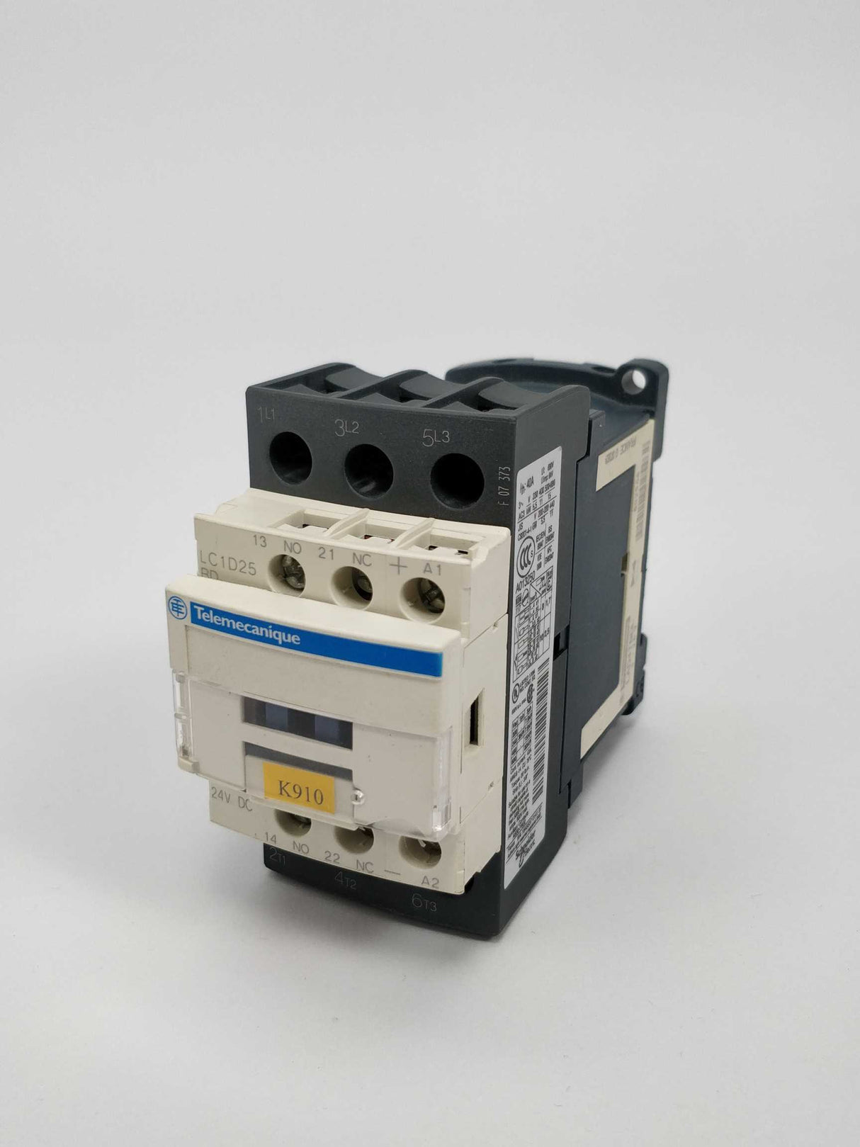 TELEMECANIQUE LC1D25 BD Contactor Ith: 40A, Ui: 690V, Uimp: 6kV