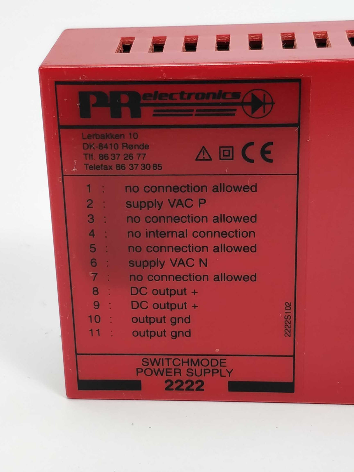 PR Electronics 2222 B1 Switchmode power supply