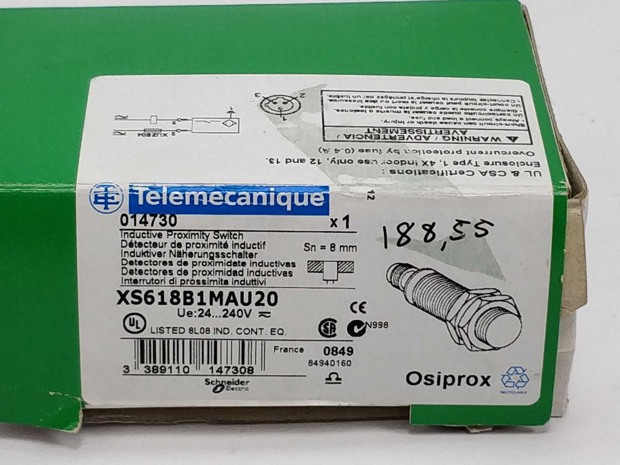 Schneider Electric XS618B1MAU20 Inductive proximity switch