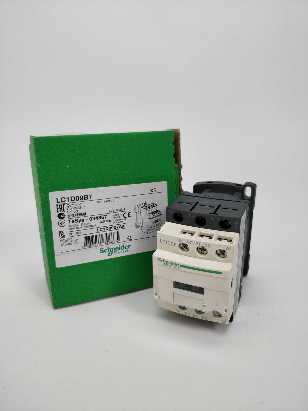 Schneider Electric LC1D09B7 TeSys D contactor