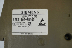 Siemens 6ES5102-8MA02 SIMATIC S5-100U, CPU 102 Central Processing Unit