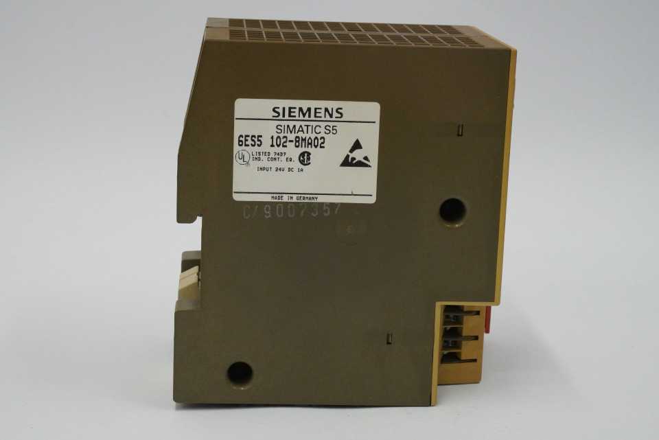 Siemens 6ES5102-8MA02 SIMATIC S5-100U, CPU 102 Central Processing Unit