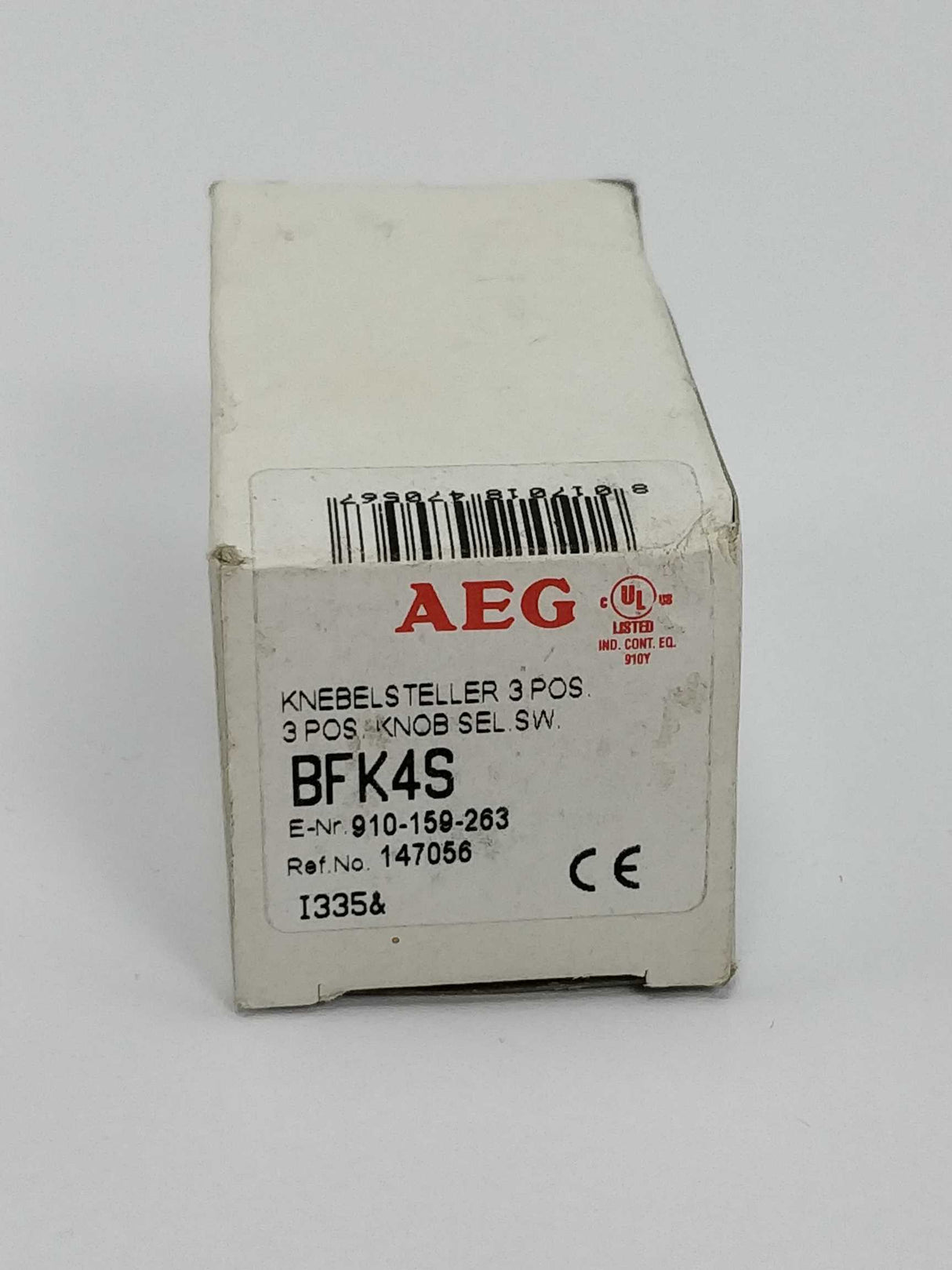 AEG 910-159-263 BFK4S 3 Position Knob Select Switch