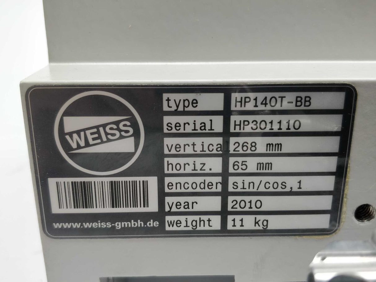WEISS HP140T-BB HP Pick & Place Module 268mm