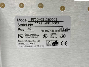 Storage Concepts FF50-051360001 Rev A0 400672-01x10