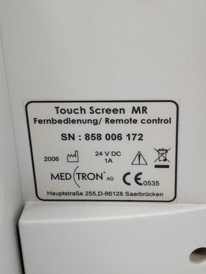 Medtron 858 006 172 Touch screen MR Remote Control