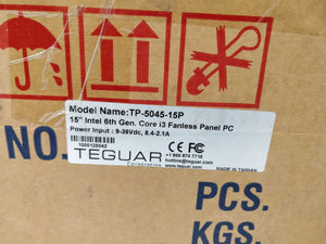 Teguar TP-5045-15P 15'' Intel 6th Gen. Core i3 Fanless PC