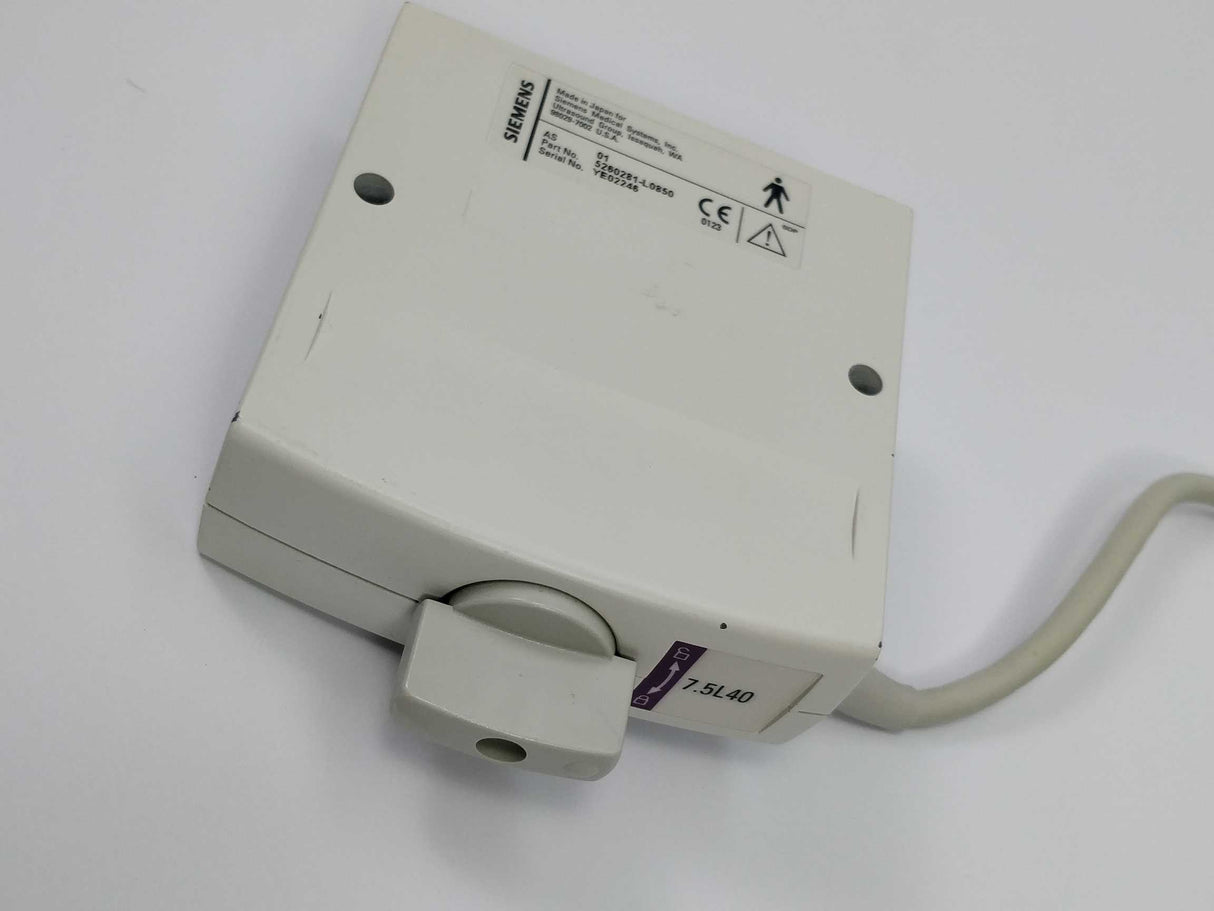 Siemens 7.5L40 7.5MHz Ultrasound Probe 40mm