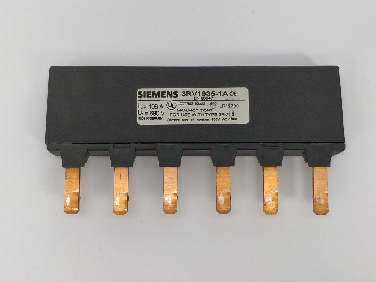 Siemens 3RV1935-1A 3-phase busbar