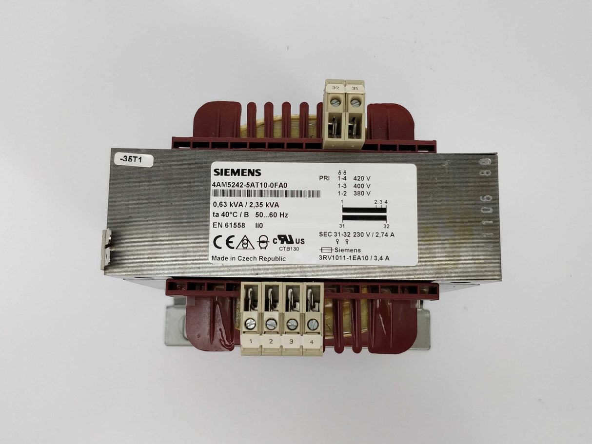 Siemens 4AM5242-5AT10-0FA0 TRANSFORMER SITAS