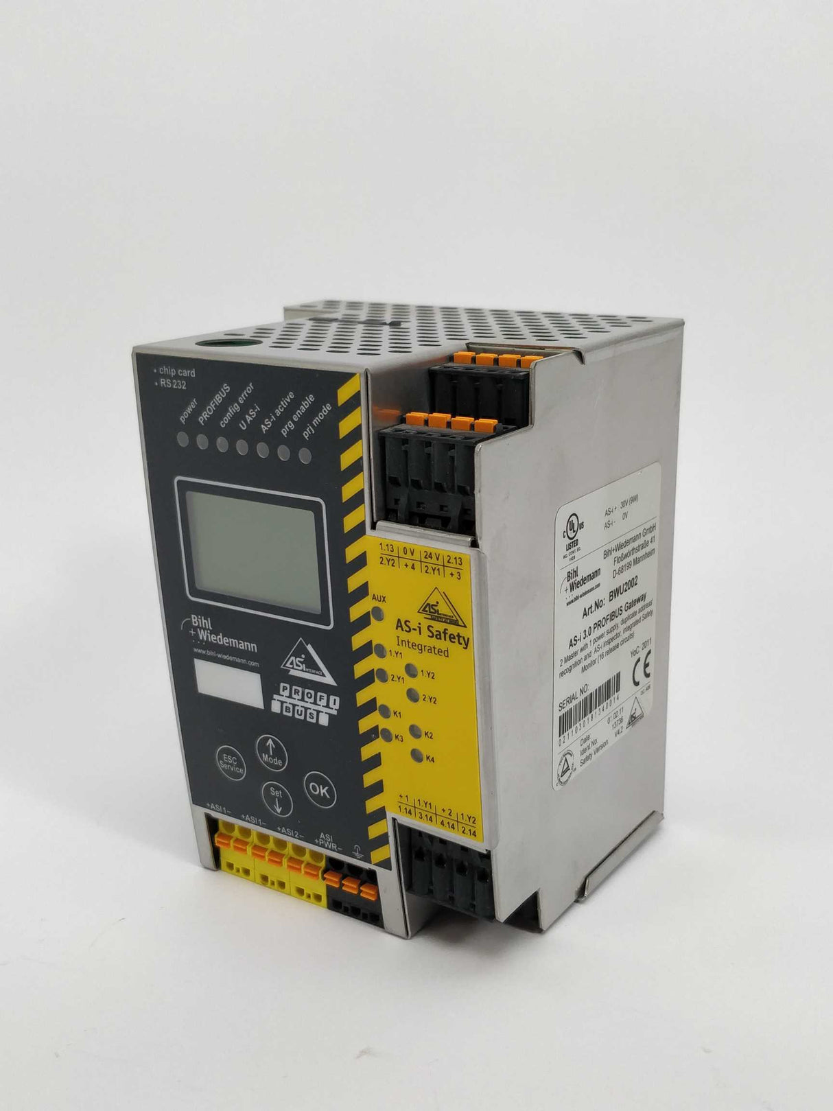 Bihl+Wiedemann BWU2002 ASi-3 PROFIBUS Gateway V4.2