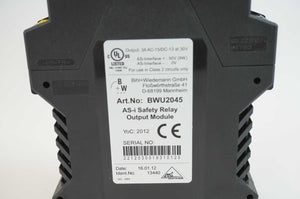 Bihl+Wiedemann BWU2045 ASi Safety relay output module 13440