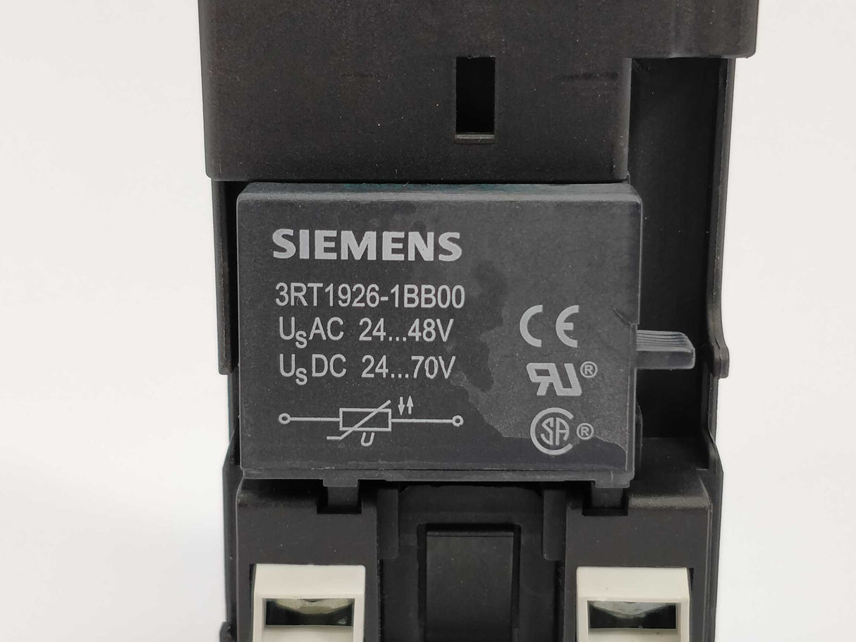 Siemens 3RT1026-1BB40 Power contactor E:05 & 3RT1926-1BB00