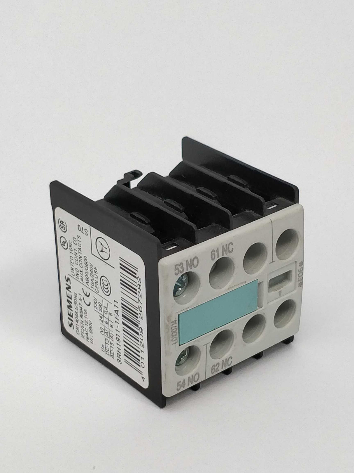 Siemens 3RH1911-1FA11 Auxiliary switch block E:06 3 Pcs