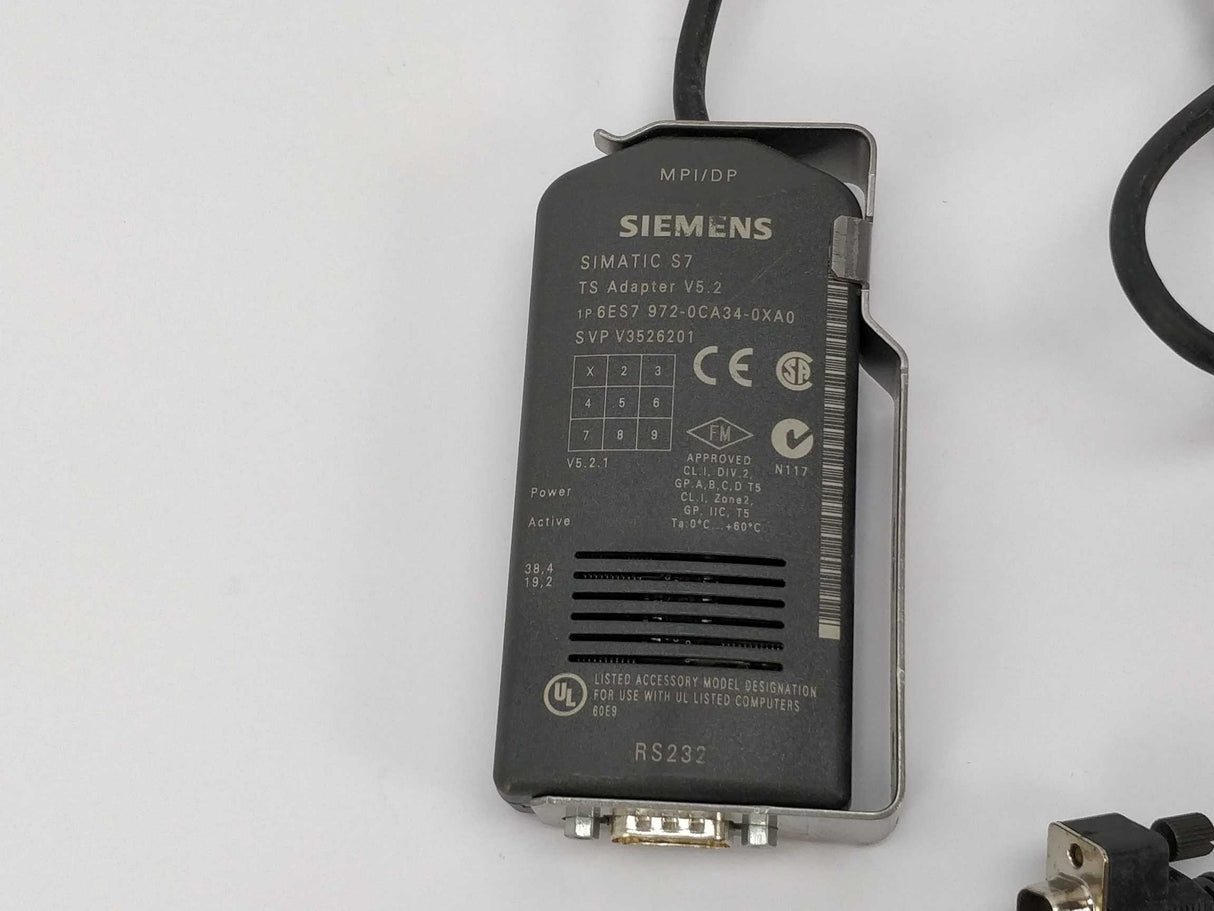 Siemens 6ES7972-0CA34-0XA0 Simatic S7 TS Adapter V5.2.1