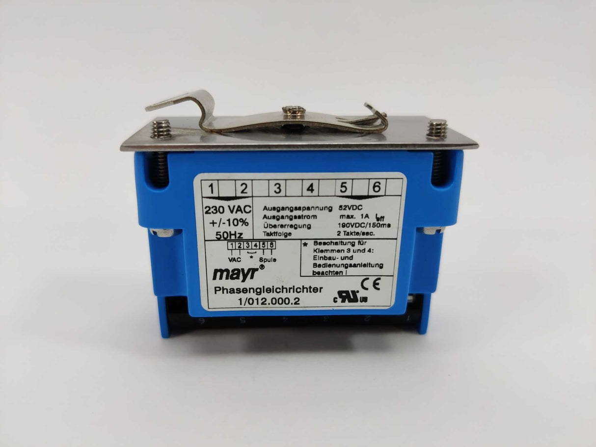 Mayr 1/012.000.2 RECTIFIER
