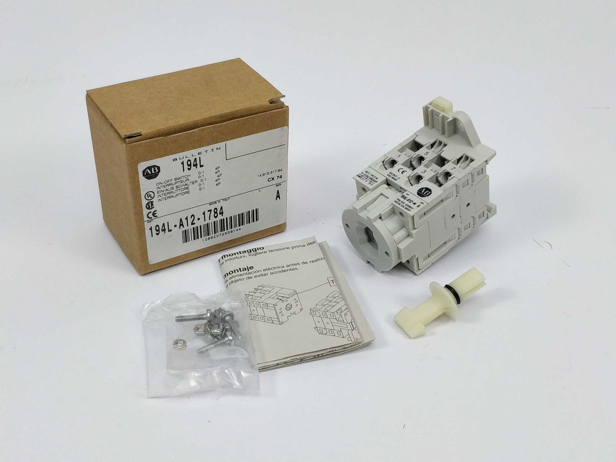 AB 194L-A12-1784 ON-OFF Switch, Ser. A