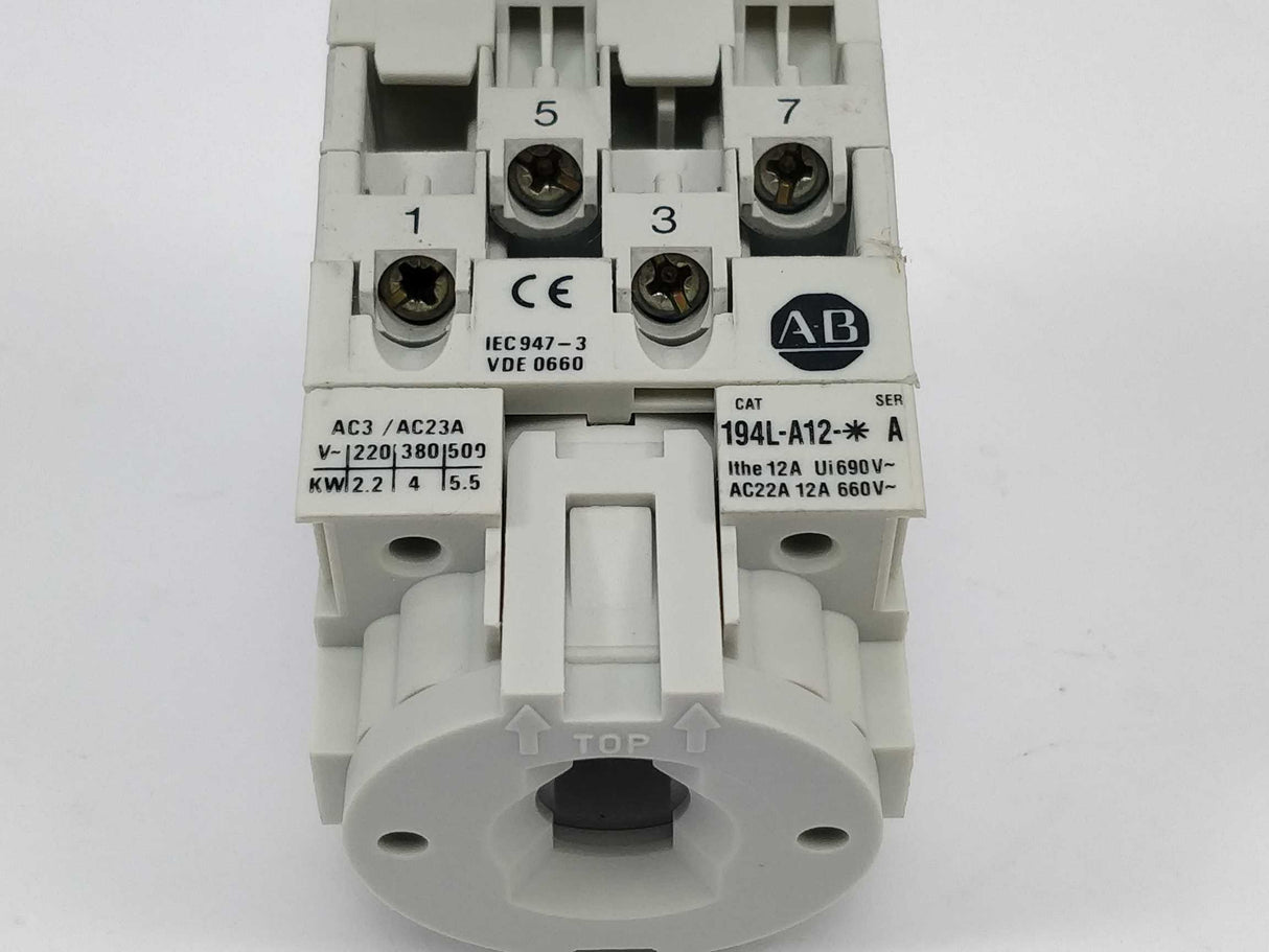 AB 194L-A12-1784 ON-OFF Switch, Ser. A