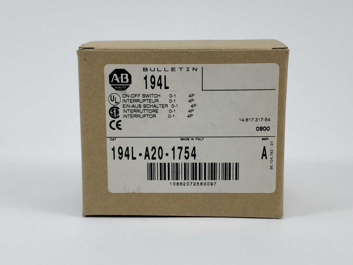 AB 194L-A20-1754 194L Load Switch Ser. A