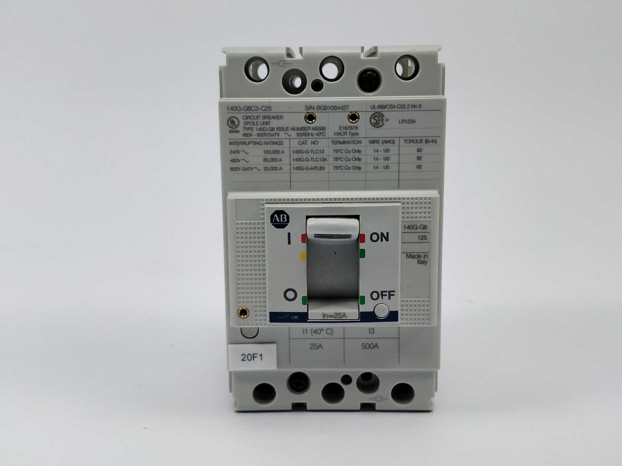 AB 140G-G6C3-C25 Molded Case Circuit Breaker Ser. A