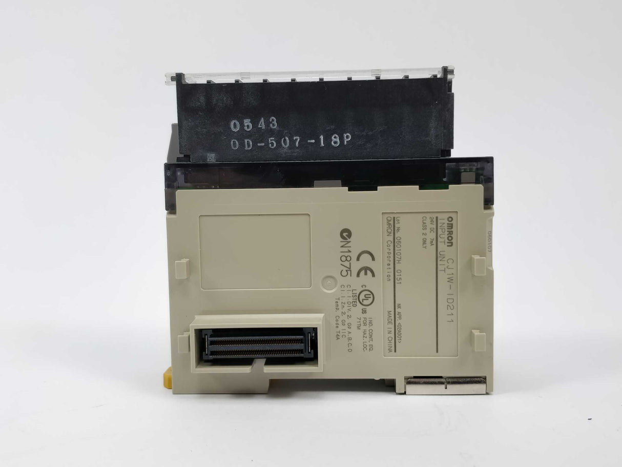 OMRON CJ1W-ID211 Input Unit, 24V DC 7mA Class 2 only