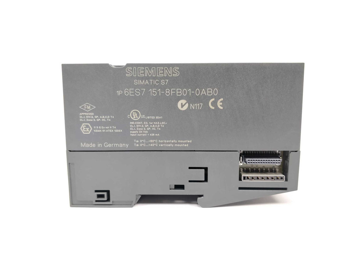 Siemens 6ES7151-8FB01-0AB0 IM151-8F PN/DP CPU E:02 V3.2.3