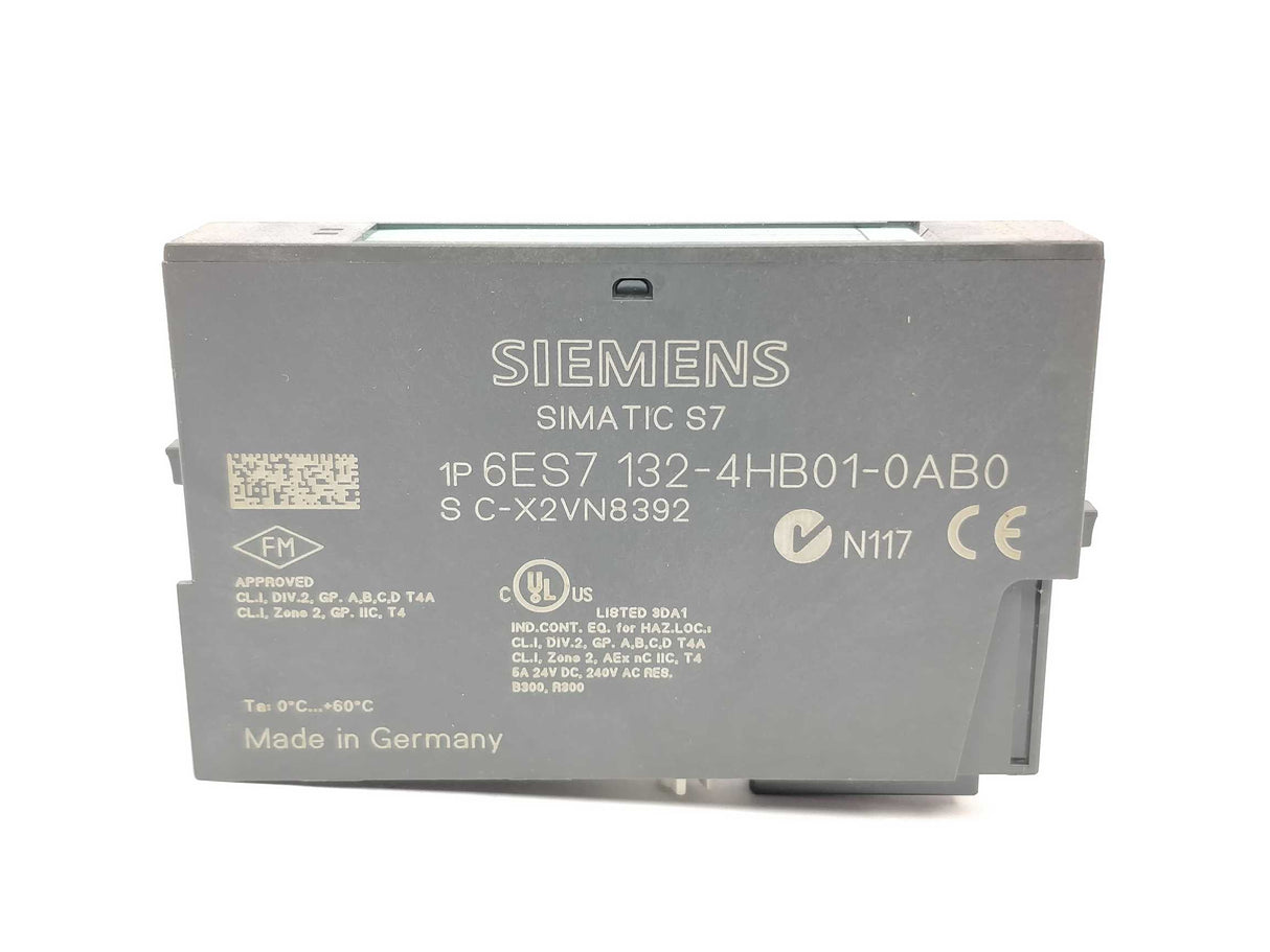 Siemens 6ES7132-4HB01-0AB0 2RO NO DC120V/5A AC230V/5A E02