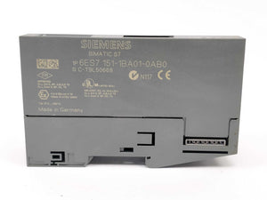 Siemens 6ES7151-1BA01-0AB0 Interface Module ET 200S. E.01