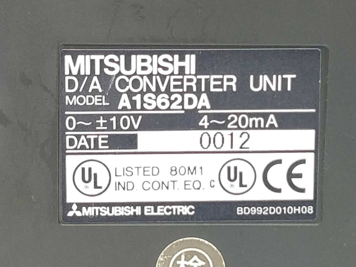 Mitsubishi A1S62DA Converter Unit