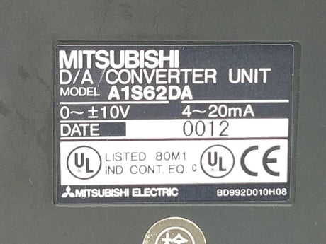 Mitsubishi A1S62DA Converter Unit