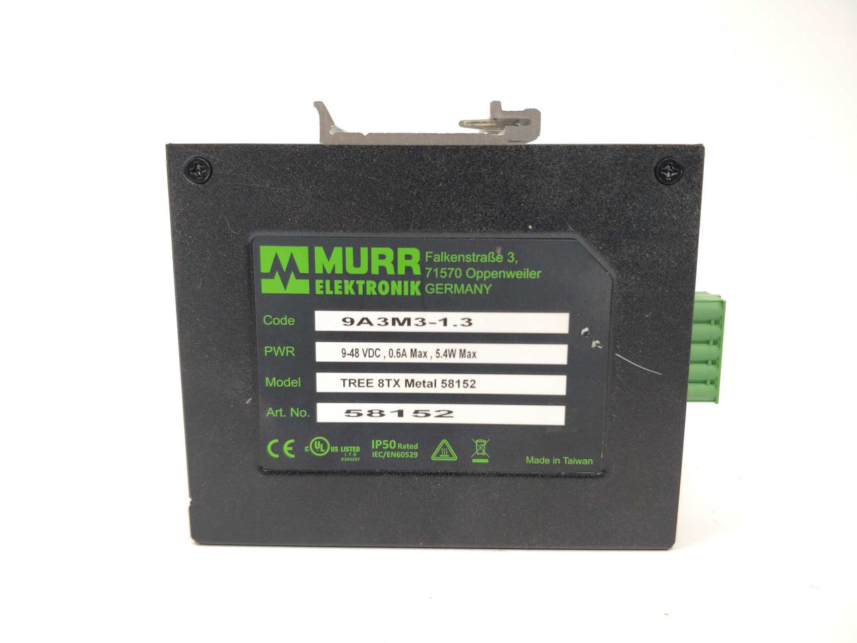 MURR Elektronik 58152 TREE 8TX Metal Unmanaged Switch