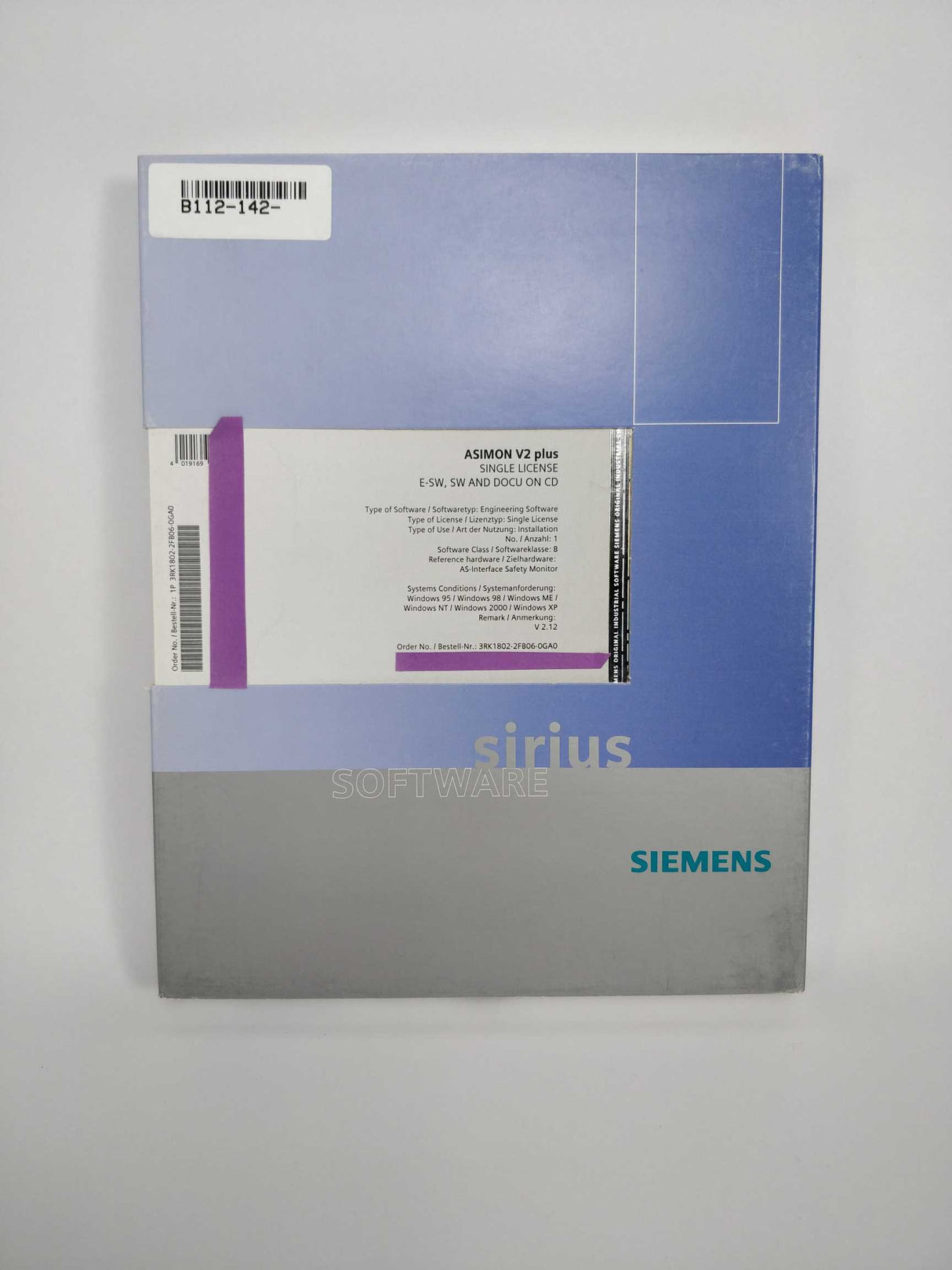 Siemens 3RK1802-2FB06-0GA0 ASIMON V2 plus