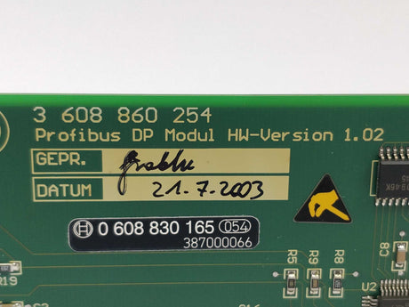 Bosch Rexroth 0608830165 SMpdp Profibus Module