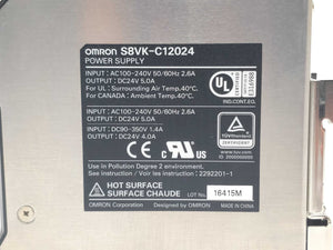 OMRON S8VK-C12024 Power supply DC24V 5A/4A