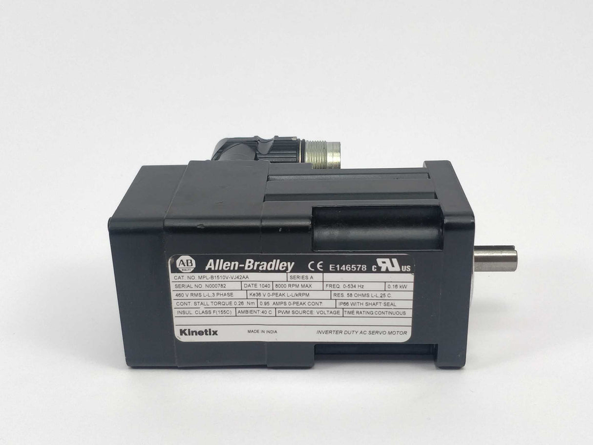 AB MPL-B1510V-VJ42AA AC Rotary Servo Motor, MP-Series MPL 460V, Ser.A