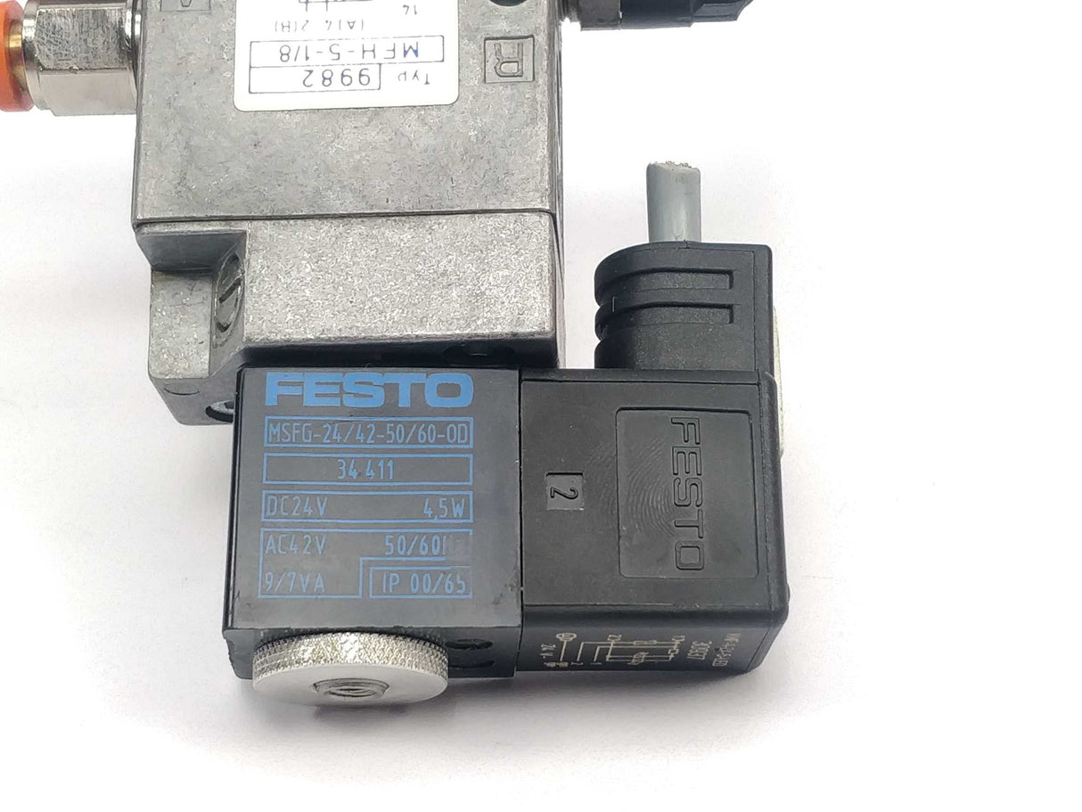 Festo 9982 Solenoid Valve MFH-5-1/8, Ser. Kno2