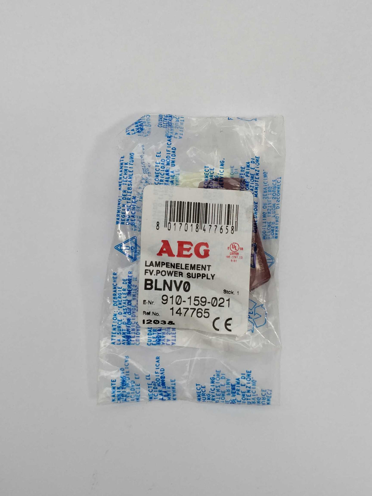 AEG BLNV0 Auxiliary contact FV.Power Supply